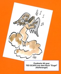 Postkarte_Harfenengel